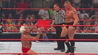 Brock Lesnar vs Ric Flair Raw July 1 2002 [upl. by Sukramaj]