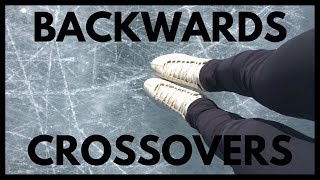 BACKWARD CROSSOVERS  Figure Skating Tutorial [upl. by Assenna]