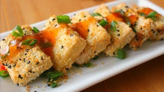 Crispy Sesame Tofu Easy amp Vegan [upl. by Jankey]