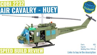 COBI 2232 Air Cavalry  Huey  Speed Build Review [upl. by Farkas691]