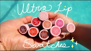 Glossier Ultra Lip Swatches  Try On all colors [upl. by Aicineohp]