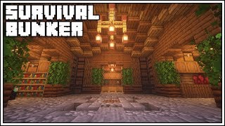 Minecraft Underground Survival Bunker Tutorial How To Build [upl. by Bacchus292]