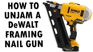 How To UnJam a Dewalt Framing Nailgun [upl. by Isidor631]