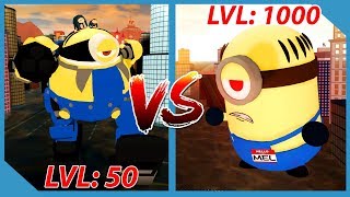 Giant Minion Battle  Roblox Minions Adventure Obby Despicable Forces [upl. by Marleah878]