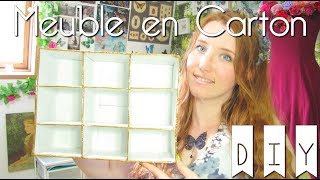 DIY  MEUBLE DE RANGEMENT EN CARTON ARCHI SIMPLE [upl. by Notfol]