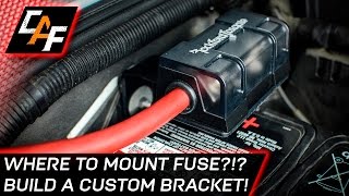 Installing an Amplifier MOUNT THE FUSE CORRECTLY  Jeep Build  CarAudioFabrication [upl. by Nolyat]