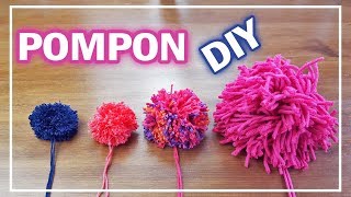 POMPON einfach selber machen  4 Methoden  DIY  mirisplace [upl. by Enamart]