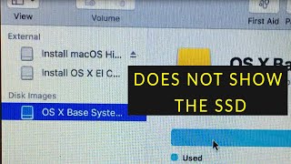 SSD not showing in Disk Utility SOLVED [upl. by Hgielrac842]