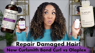 NEW Curlsmith Bond Curl vs Olaplex How To Repair Damaged Hair  BiancaReneeToday [upl. by Enirehtacyram400]