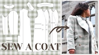 DIY Wool Coat Sew it Professionally from Scratch  LYDIA NAOMI [upl. by Glogau]