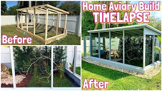 Home Aviary Making Video  TimeLapse  Bird Cage  Aviaries  Exotic Birds  Voladero  Aviario [upl. by Ailaro]