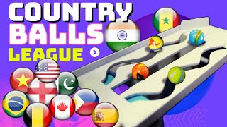 ALL EVENTS  Marble Race Countryballs League [upl. by Ayoras]