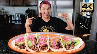 Quick amp Easy Stove Top Mexican CARNE ASADA TACOS Recipe [upl. by Loftus759]