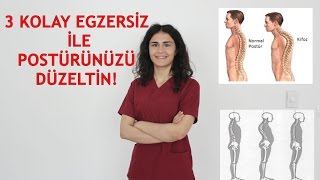 3 ÇOK KOLAY EGZERSİZ İLE DURUŞUNUZU DÜZELTİN 3 OF THE BEST EXERCISES FOR POSTURE [upl. by Yoko792]