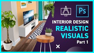 Interior Design with Photoshop  Perspective Patterns [upl. by Ik576]