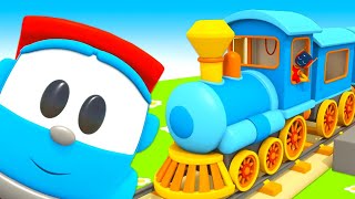 Train song for kids Chu chu train cartoon for kids amp Leo the truck SongsforKidsEN [upl. by Ardet]