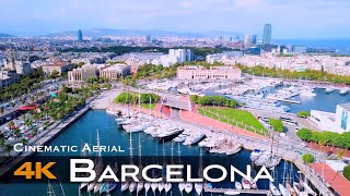 BARCELONA 🇪🇸 Drone Aerial 4K 2024  SPAIN España Catalunya [upl. by Akehsay]