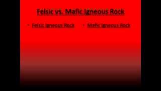 Felsic and Mafic Igneous Rock [upl. by Ynohtnanhoj]