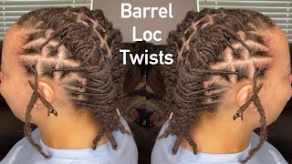 How To Barrel Twist on Locs [upl. by Marquet217]