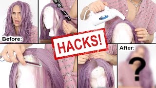 I MADE A CHEAP AMAZON WIG LOOK BETTER THAN MY FULL LACE WIGS synthetic wig hacks [upl. by Sackville]