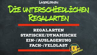 Ein Lager einrichten l Die unterschiedlichen Regalarten [upl. by Bor]