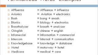 Portmanteau words [upl. by Valera]