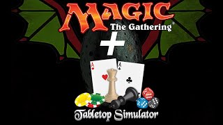 How to Play EDH on Tabletop Simulator  Playing Commander Magic the Gathering on TTS [upl. by Harelda]