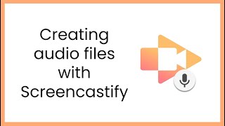 Recording audio with Screencastify [upl. by Sussna245]