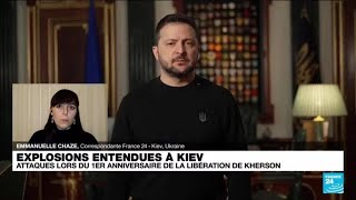 Guerre en Ukraine  première attaque sur Kiev depuis septembre • FRANCE 24 [upl. by Aissat117]