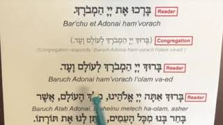 Blessing Before Torah Reading  Transliteration [upl. by Vonny]