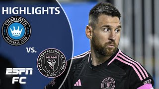 Lionel Messi returns as Inter Miami falls to Charlotte FC in season finale  MLS Highlights [upl. by Buschi]