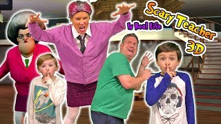 Scary Teacher 3D Game in Real Life Kids Skit [upl. by Weaks]