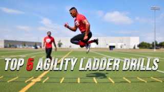 Fast Footwork amp Agility Ladder Drills  Speed amp Agility Performance [upl. by Llehsim305]