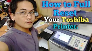 How to full reset your Toshiba printer [upl. by Hazem960]