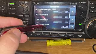 iCOM 7300 Digital Radio Settings [upl. by Tullius]