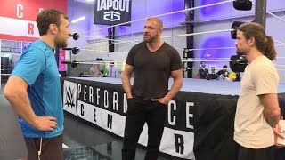 Daniel Bryan meets the Cruiserweight Classic competitors June 22 2016 [upl. by Suzanne]