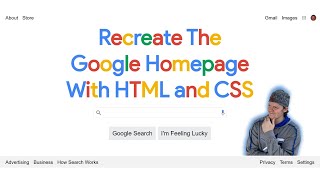 How to Make the Google Home Page with HTML and CSS Flexbox [upl. by Yann]