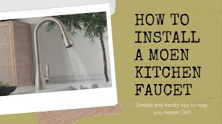 How to install a Moen kitchen faucet [upl. by Eniortna717]