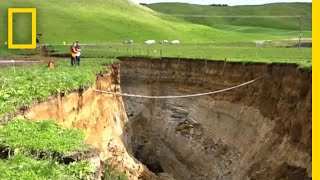 See a Gigantic Sinkhole on New Zealand’s North Island  National Geographic [upl. by Olsen]