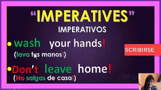 Como usar IMPERATIVOS en Ingles  LETS  IMPERATIVES [upl. by Aulea]