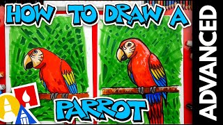 How To Draw A Bird Parrot  Advanced [upl. by Teodorico]