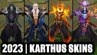 ALL KARTHUS SKINS SPOTLIGHT 2023  League of Legends [upl. by Freberg]