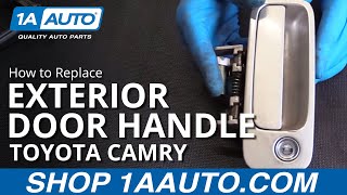 How to Remove Install Exterior Door Handle 9701 Toyota Camry [upl. by Kenwee385]