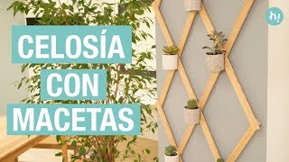 Cómo hacer una celosía para colgar macetas · Handfie DIY [upl. by Aniakudo]