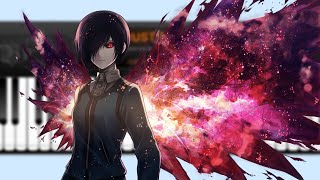 Unravel  Tokyo Ghoul  EASY  Virtual Piano Sheet [upl. by Kent]