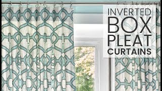 How to Make Inverted Box Pleat Curtains [upl. by Adikam]