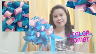 HOW TO MAKE CUTTING RIBBON2 COLOR COMBINATION [upl. by Hgielah804]