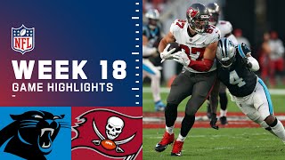 Panthers vs Buccaneers Week 18 Highlights  NFL 2021 [upl. by Eirellav]