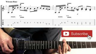 WELCOME HOME Guitar Lesson Coheed amp Cambria Intro Tab [upl. by Groot]