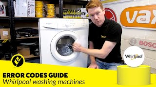 Whirlpool Washing Machine Error Codes Diagnosis [upl. by Grover]